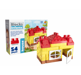 CASA BLOCKS INFANTO C/54PÇS 29CM 629